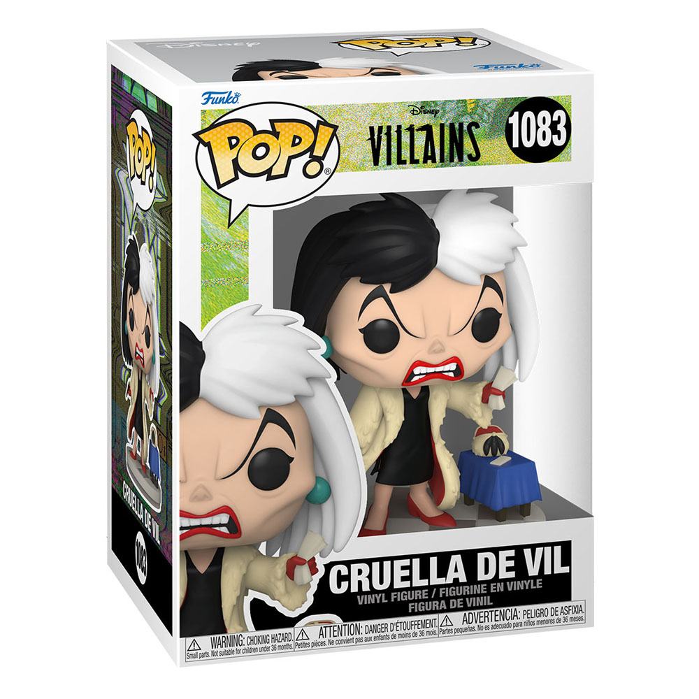 Disney: i cattivi POP! Figura in vinile Disney Crudelia de Mon 9 cm