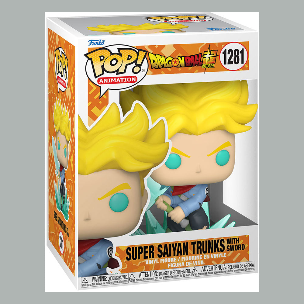Dragon Ball Super POP! Animation Vinyl Figure SS Trunks w/ Sword 9cm