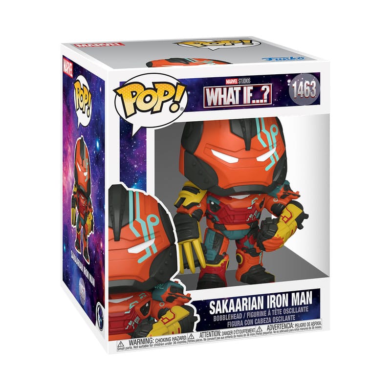Cosa succede se...? POP! di grandi dimensioni Figura in vinile di animazione Sakaarian Iron Man 15 cm