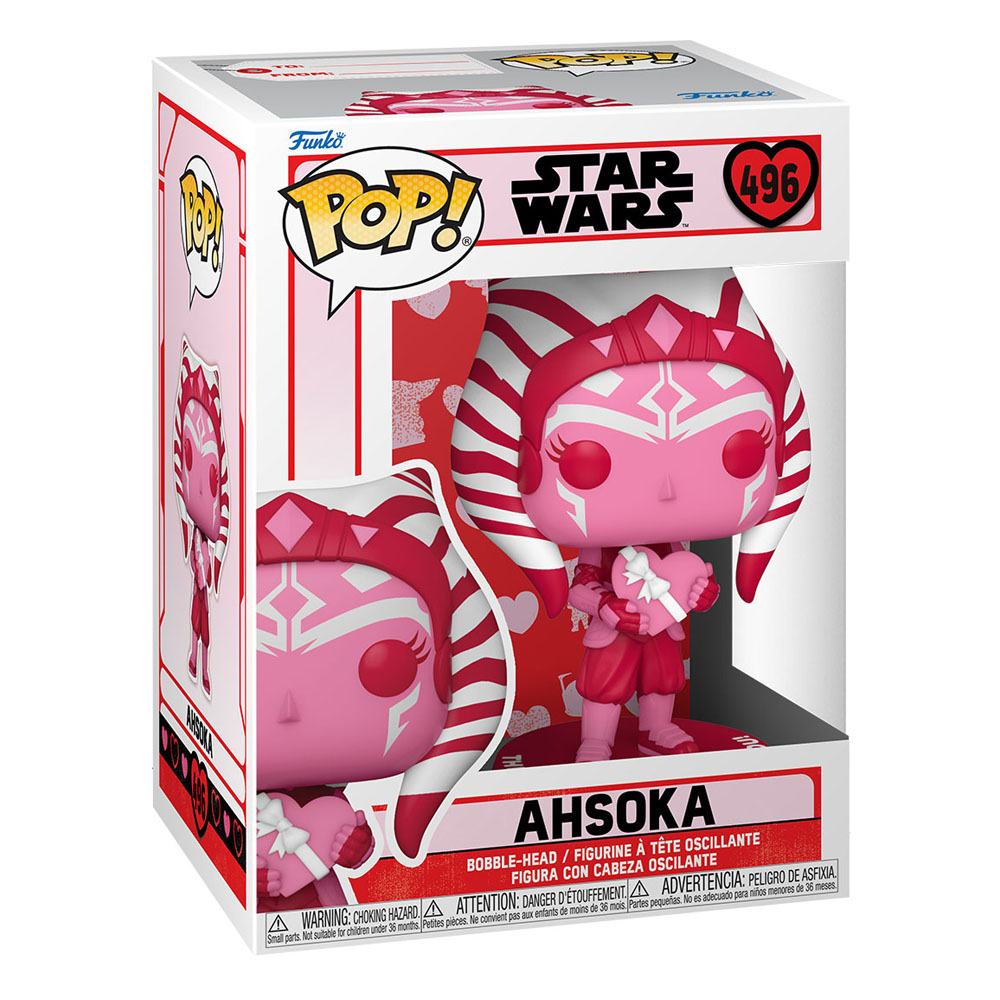 POP! di San Valentino di Star Wars Figura in vinile di Star Wars Ahsoka 9 cm