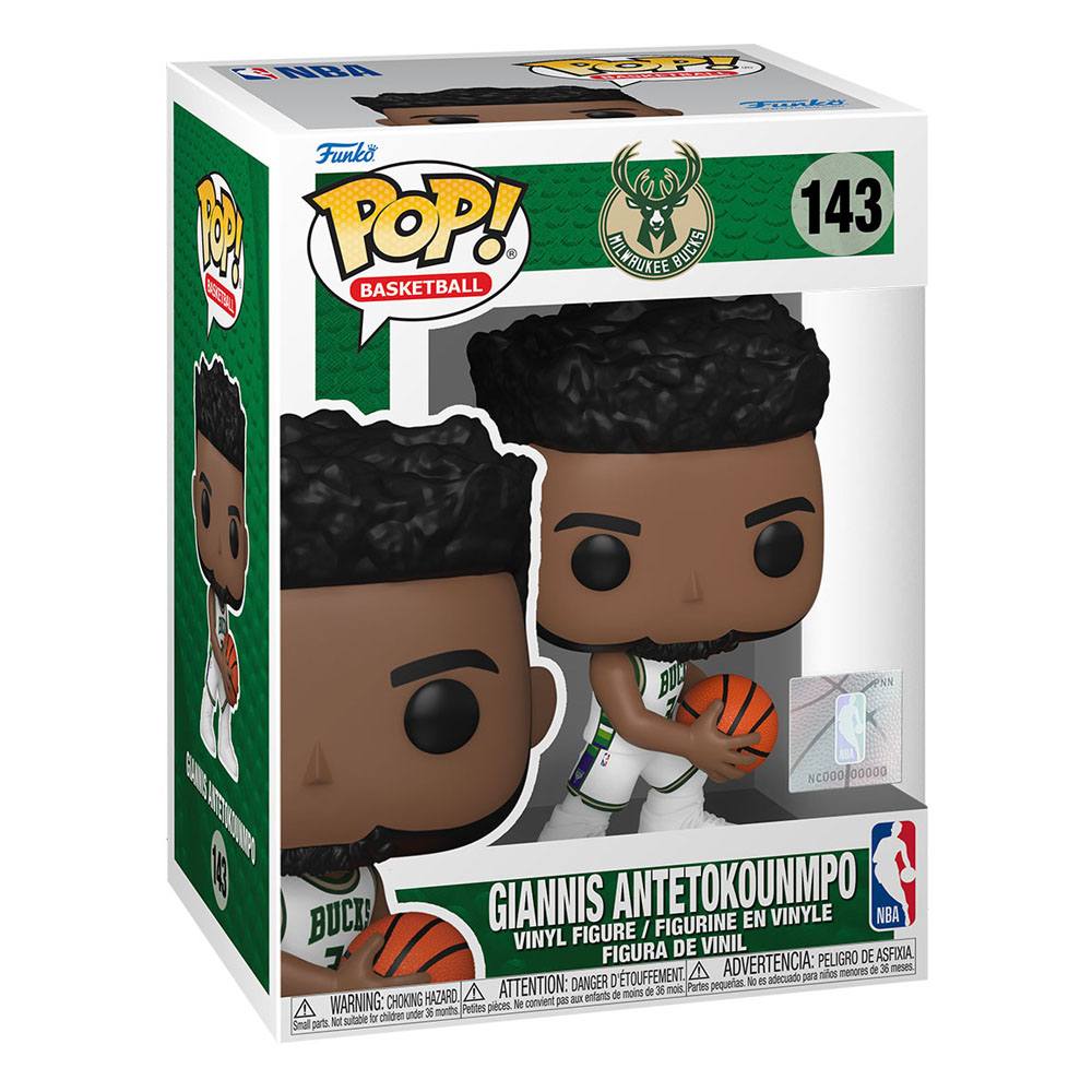 I Bucks dell'NBA POP! Figura in vinile di basket Giannis (City Edition 2021) 9 cm