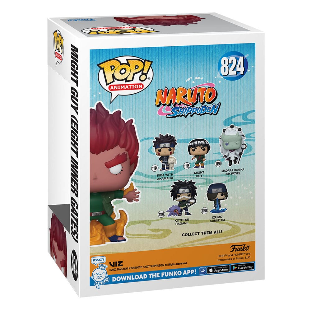 Naruto Shippuden POP! Animation Vinyl Figures Might Guy (Eight Inner Gates) (GW) 9cm