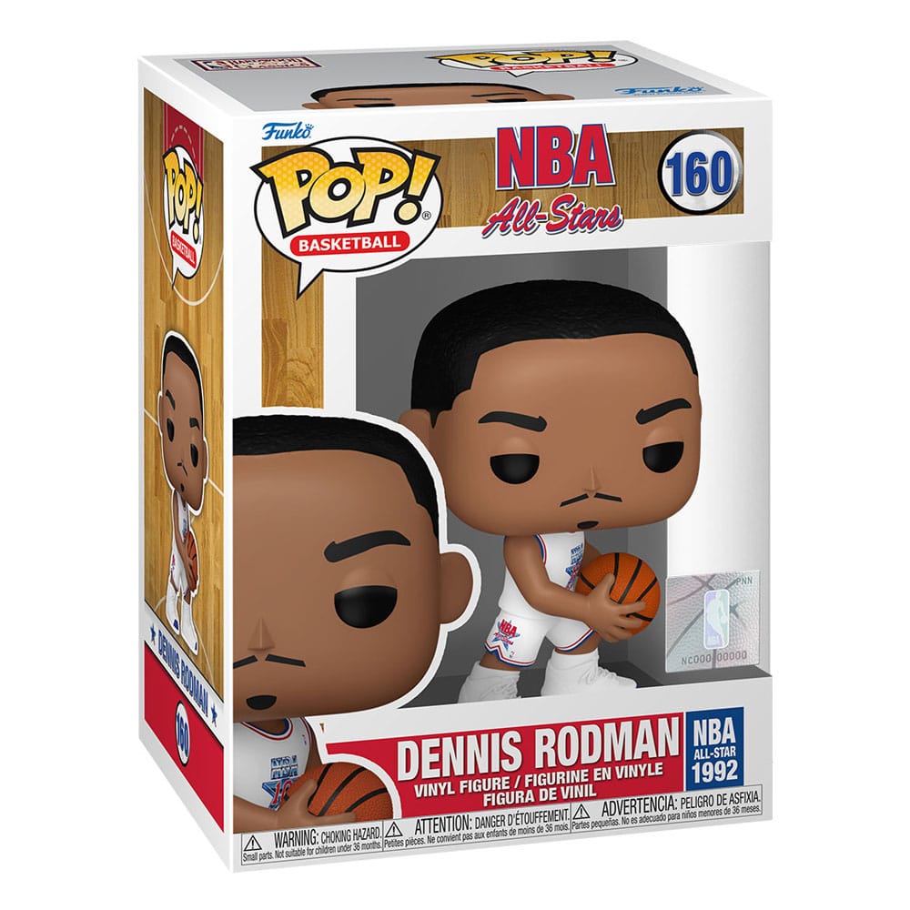 Le leggende dell'NBA POP! Figura in vinile sportiva Dennis Rodman (1992) 9 cm