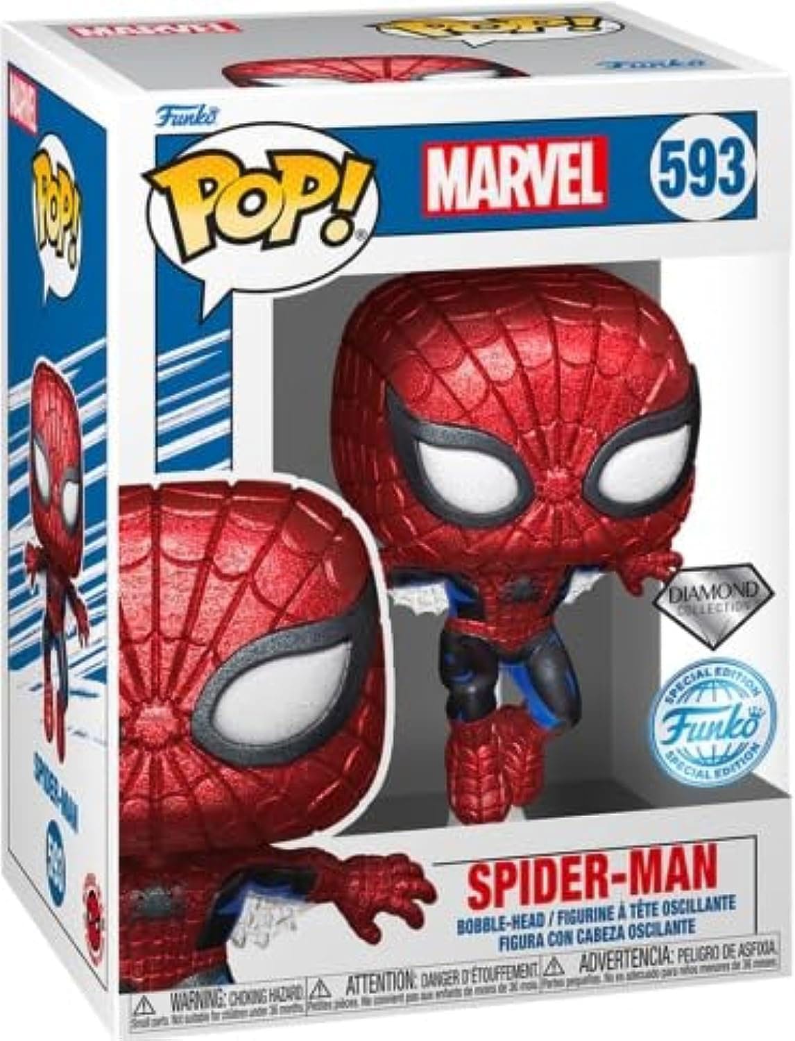POP! per l'80° anniversario della Marvel Figura in vinile Spider-Man (DGLT) 9 cm