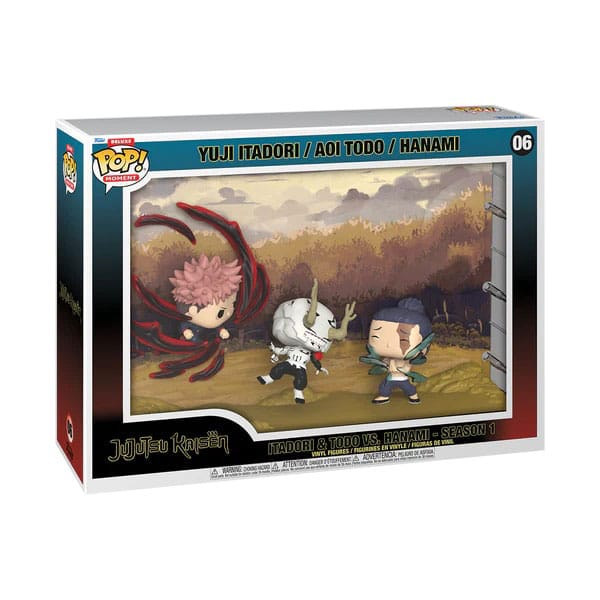 Jujutsu Kaisen POP Moments Figure in vinile Itadori & Todo vs Hanami 9 cm