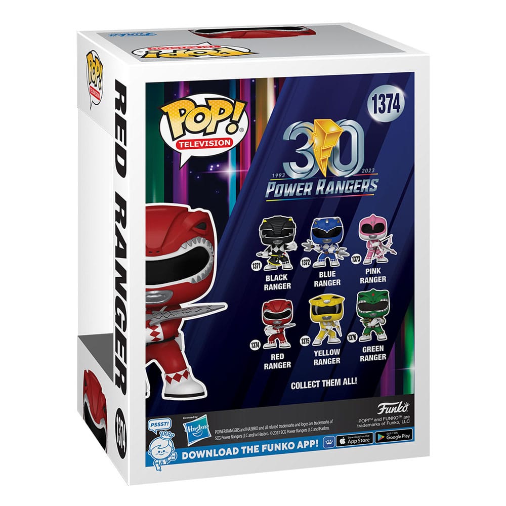 Power Rangers 30th POP! TV Vinyl Figure Red Ranger 9 cm