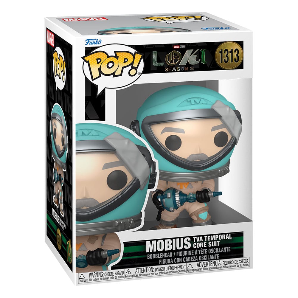 Loki POP! Figura in vinile Mobius (TVA Temporal Core Suit) 9 cm