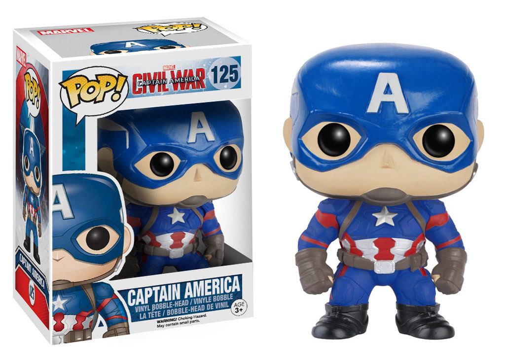 Capitan America Civil War POP! Bobble-head in vinile Capitan America 10 cm