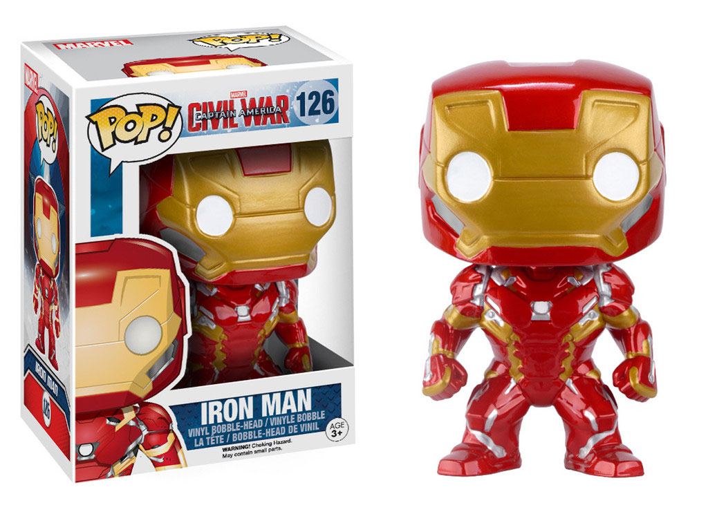 Captain America: Civil War POP! Vinyl Bobble-Head Iron Man 10 cm