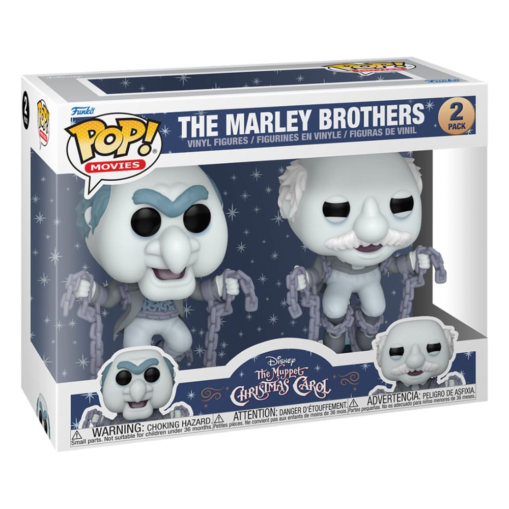 The Muppet Christmas Carol POP! Vinyl Figures 2-Pack Marley Brothers 9 cm