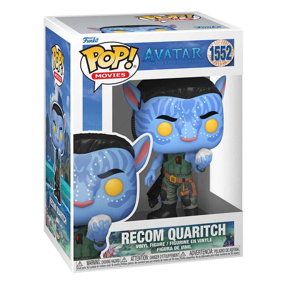 Avatar: La via dell'acqua POP! Figura in vinile Recom Quaritch 9 cm