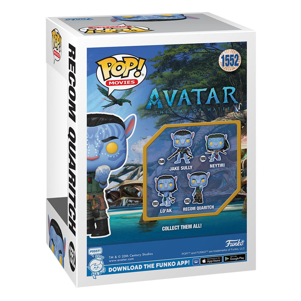 Avatar: La via dell'acqua POP! Figura in vinile Recom Quaritch 9 cm