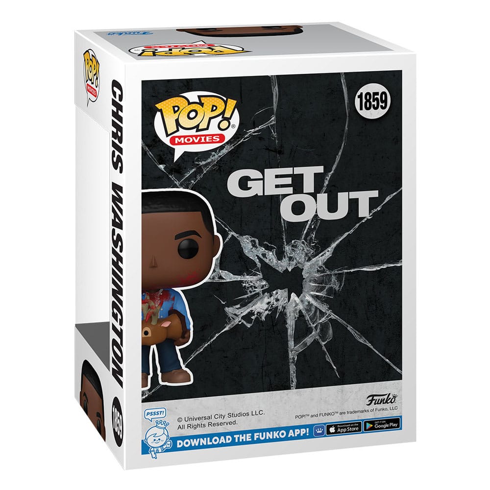 Jordan Peele POP! Figura in vinile del film Scappa - Chris Washington con cervo 9 cm