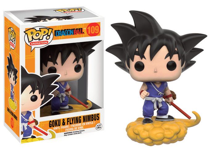 Dragon Ball Z POP! Figura in vinile di animazione Goku e Nimbus volante 9 cm