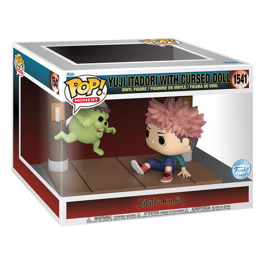 Jujutsu Kaisen POP Moments Vinyl Figures Itadori e bambola CRSD 9 cm
