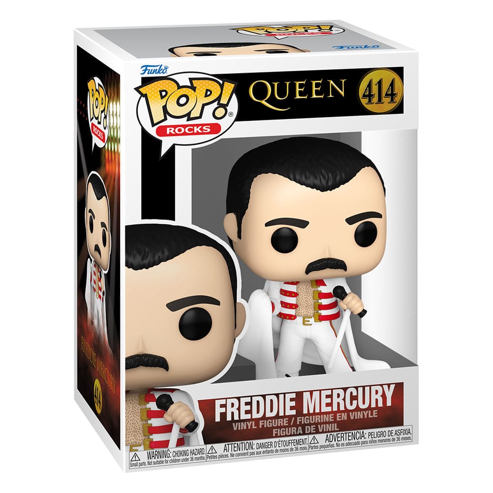 Regina POP! Figura in vinile Rocks Freddie Mercury con mantello 9 cm