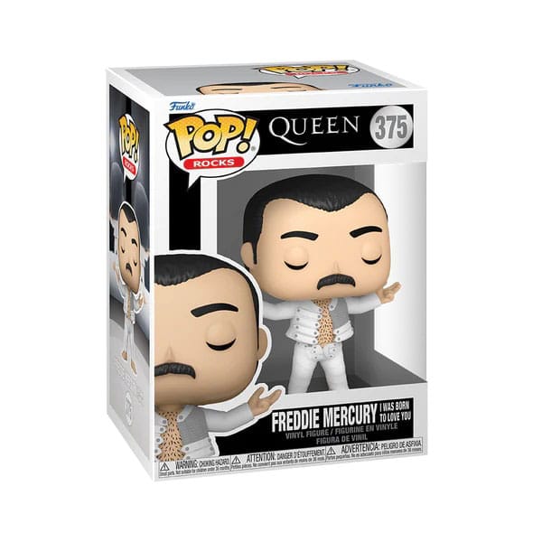 Regina POP! Figura in vinile Rocks Freddie Mercury (Sono nato per amarti) 9 cm