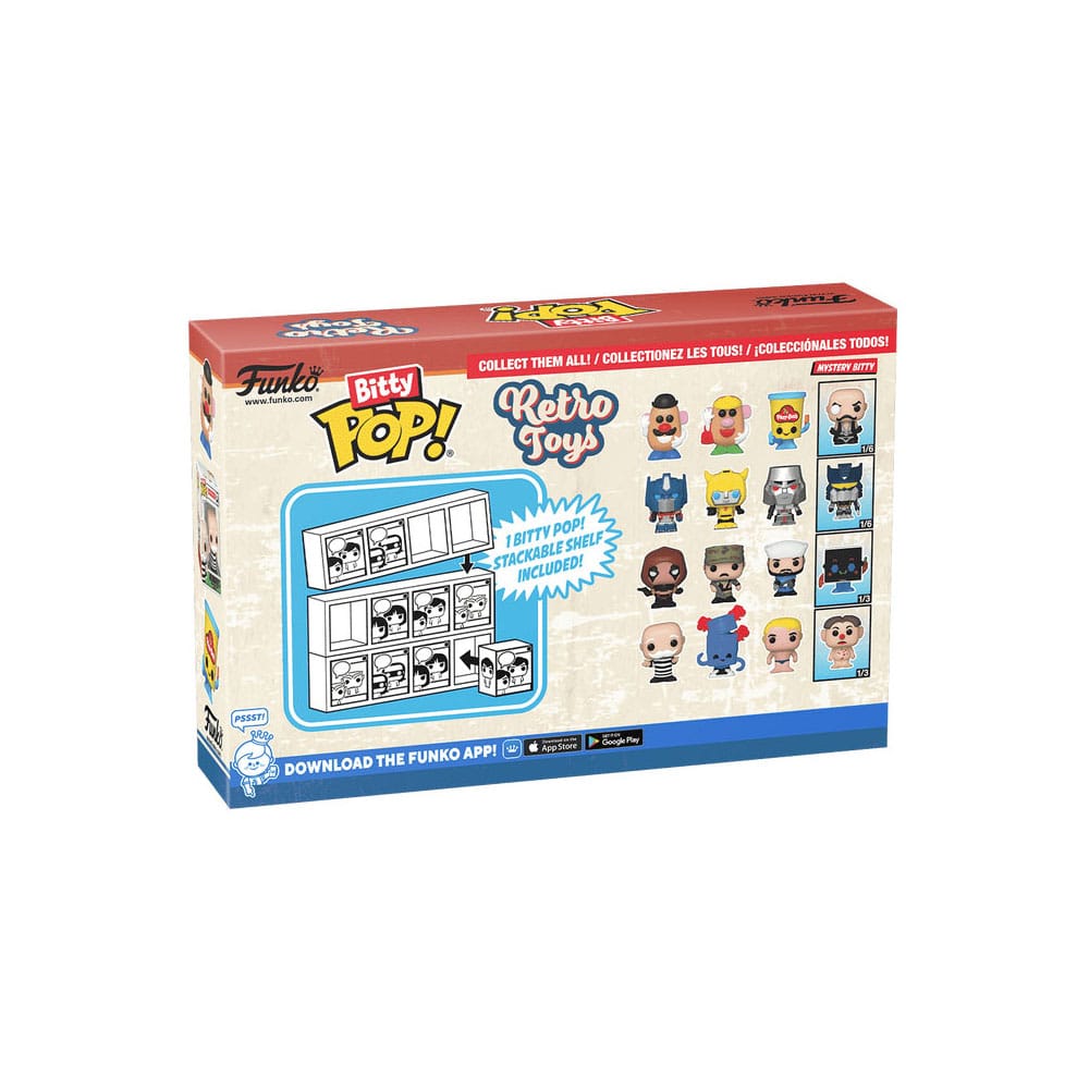 Giocattoli retrò Bitty POP! Confezione da 4 personaggi in vinile GI Joe 2,5 cm