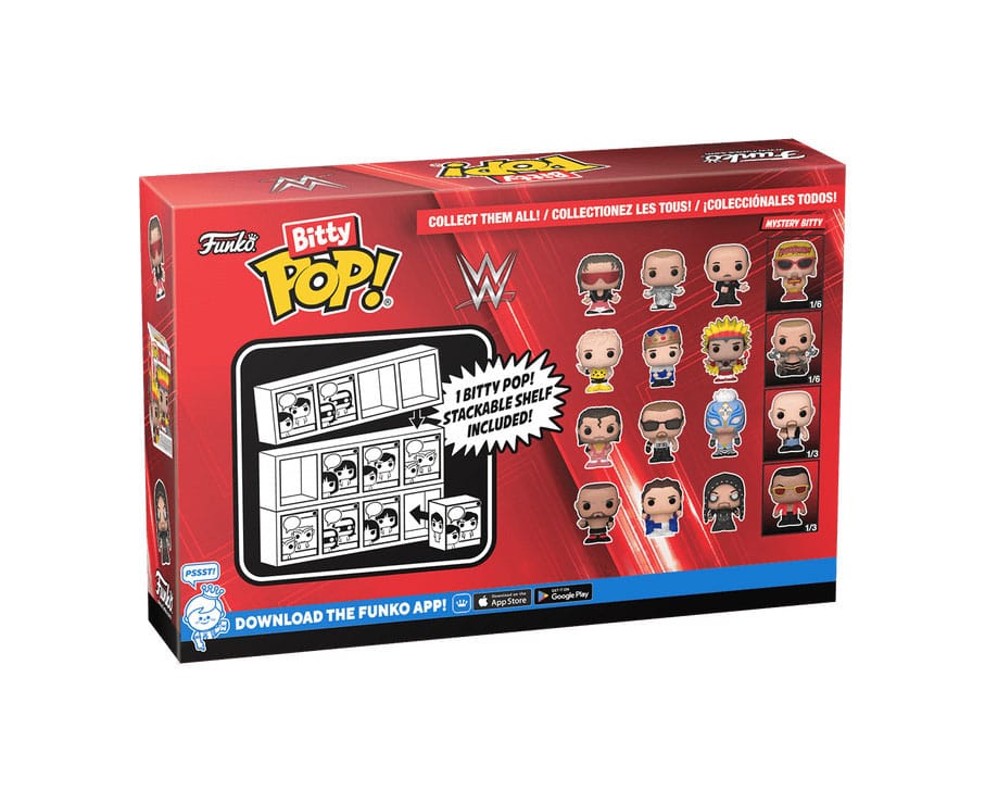 WWE Bitty POP! Confezione da 4 statuette in vinile Razor Ramon 2,5 cm