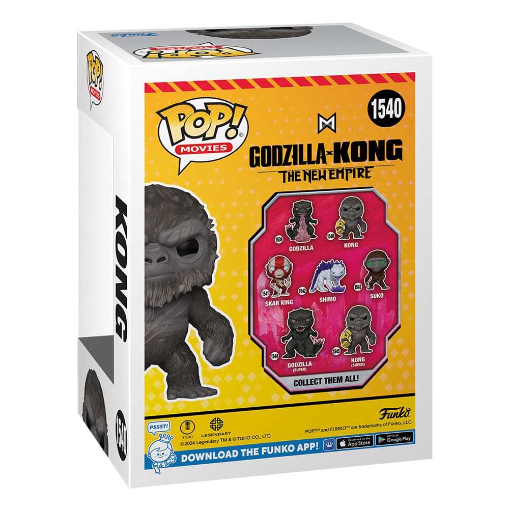 Godzilla contro Kong 2 POP! Figura in vinile del film Kong 9 cm