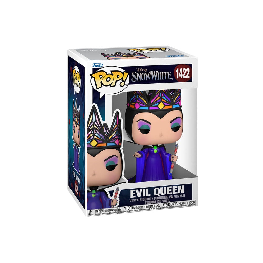 Disney POP! Figura in vinile Disney Regina Cattiva (abito nero e viola) 9 cm