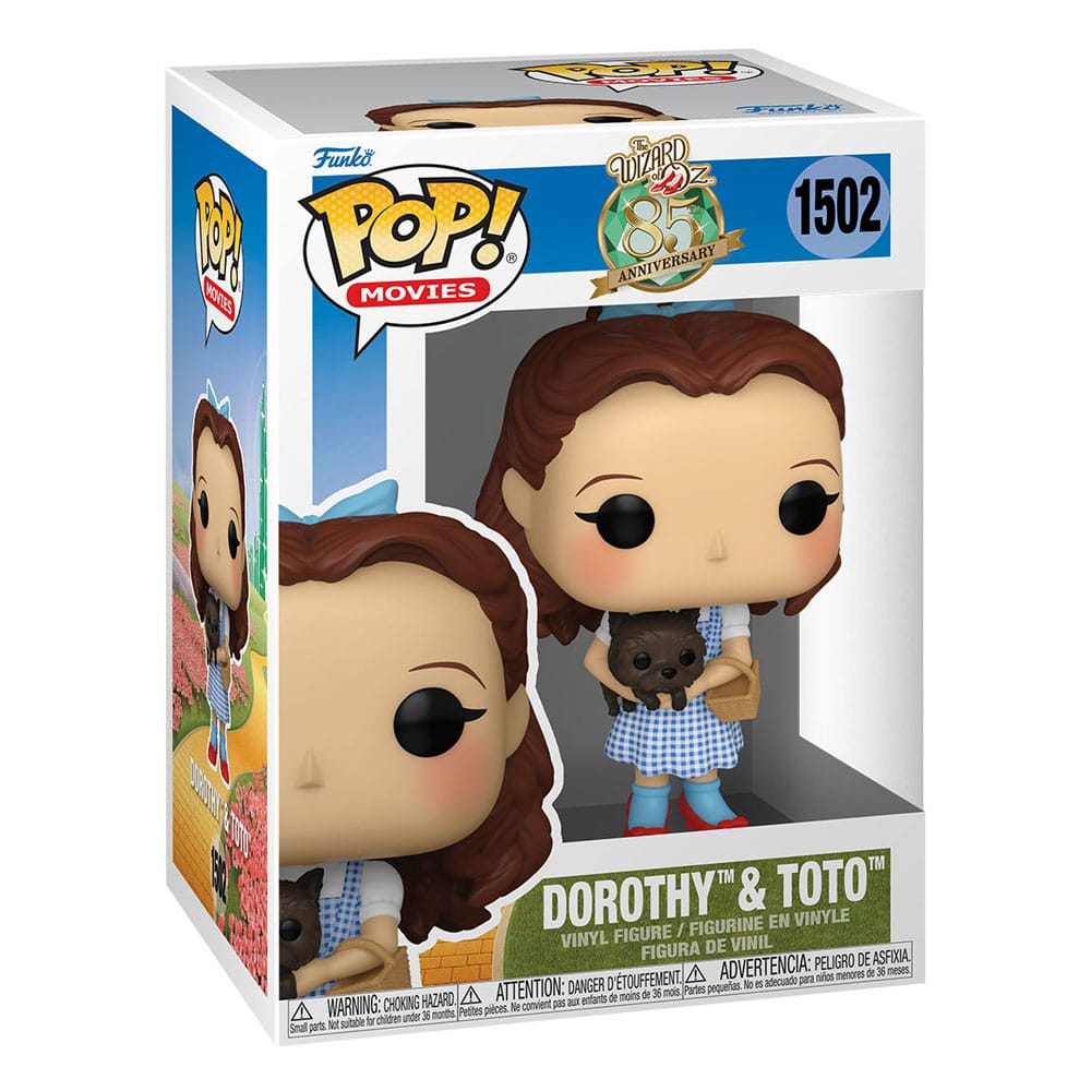 Il Mago di Oz POP & Buddy! Figura in vinile del film Dorothy con Toto 9 cm