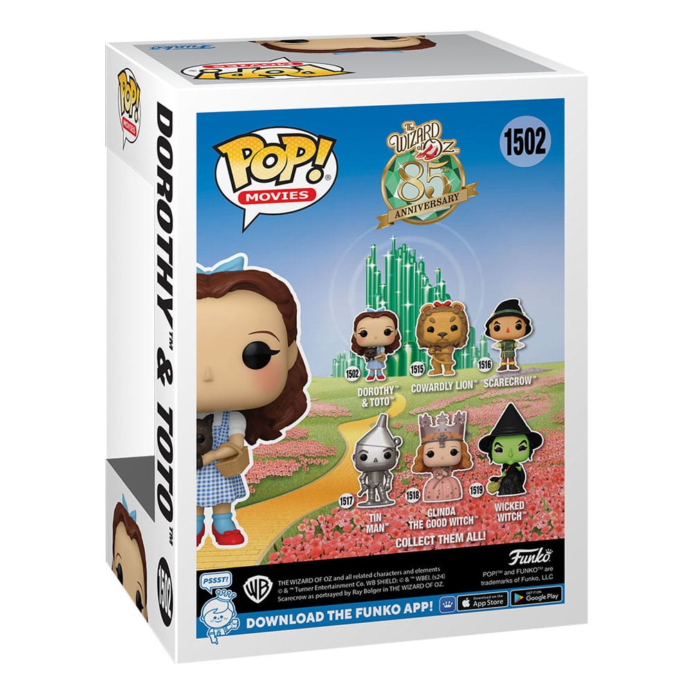 Il Mago di Oz POP & Buddy! Figura in vinile del film Dorothy con Toto 9 cm