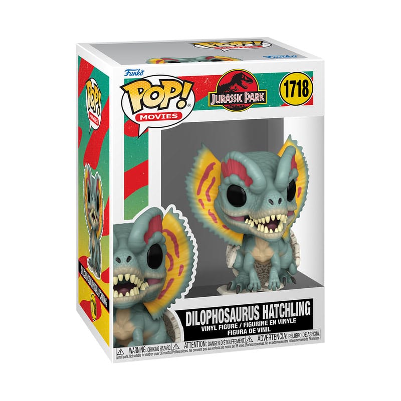 Cucciolo di Jurassic Park POP! Figura in vinile del film Dilophosaurus 9 cm