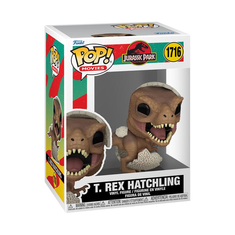 Cucciolo di Jurassic Park POP! Figura in vinile del film Tyrannosaurus Rex 9 cm