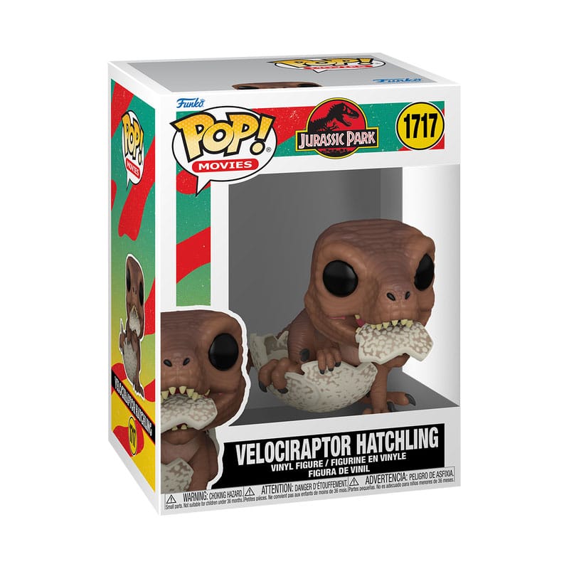 Cucciolo di Jurassic Park POP! Figura in vinile del film Velociraptor 9 cm