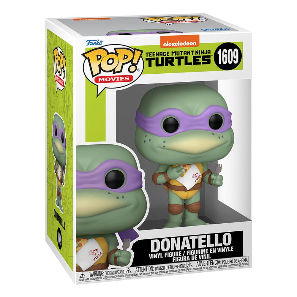 Le Tartarughe Ninja POP! Figura in vinile del film Donatello con tovagliolo 9 cm