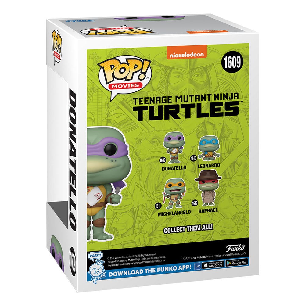 Le Tartarughe Ninja POP! Figura in vinile del film Donatello con tovagliolo 9 cm