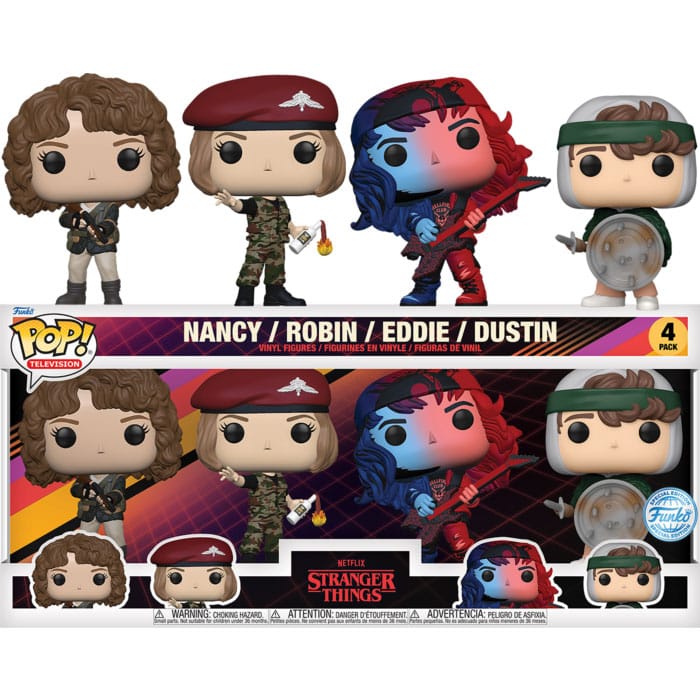 Stranger Things POP! Confezione da 4 statuette in vinile TV S4 (EMEA) 9 cm