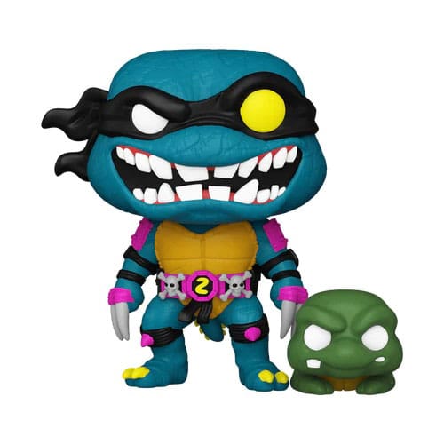 Tartarughe Ninja POP e Buddy! Figura in vinile del film Slash e Pre-mutato, tartaruga Slash 9 cm