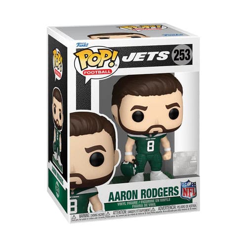 NFL: le leggende POP! Figura in vinile sportiva Jets - Aaron Rodgers 9 cm