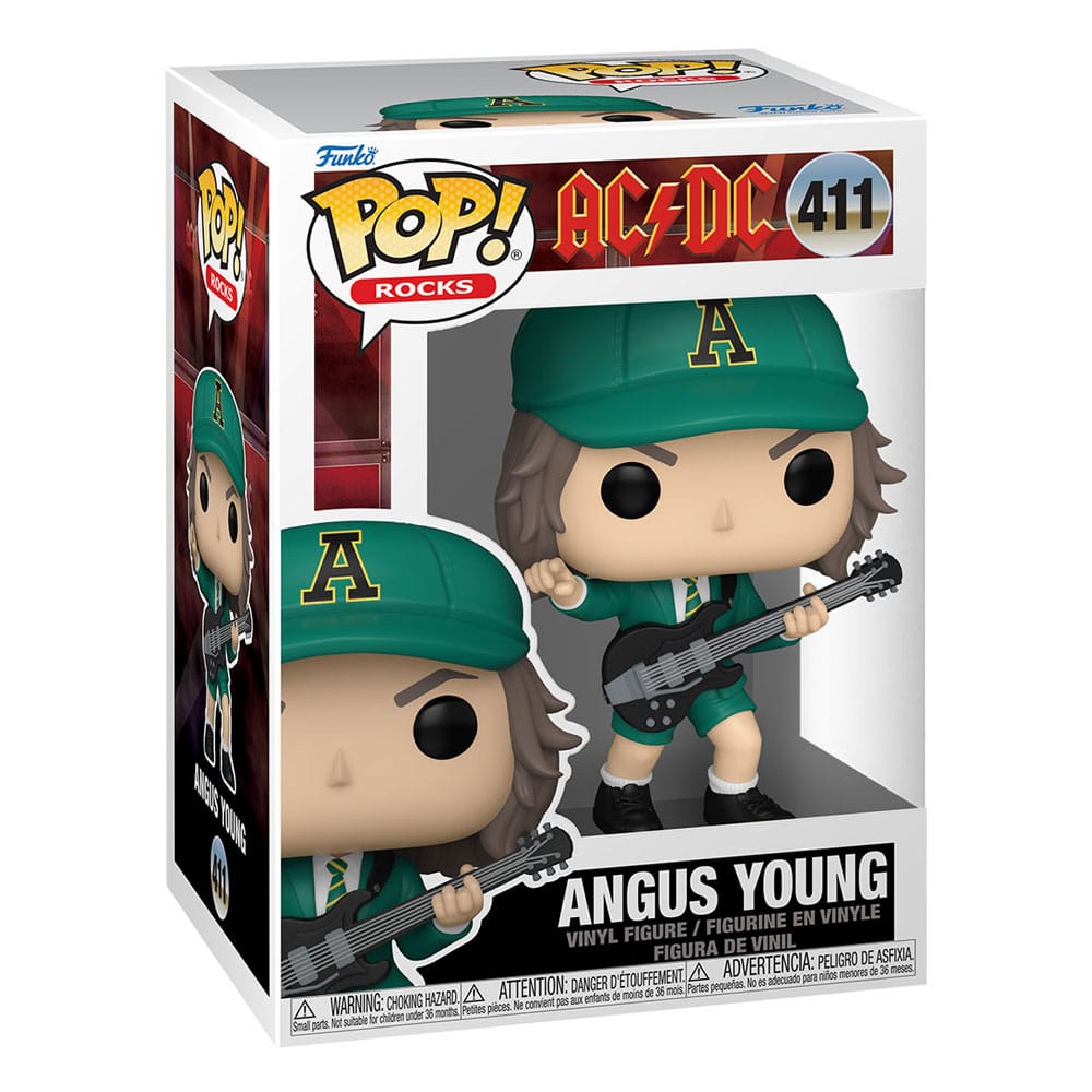 Gli AC/DC POP! Figura in vinile Rocks Angus Young (verde) 9 cm