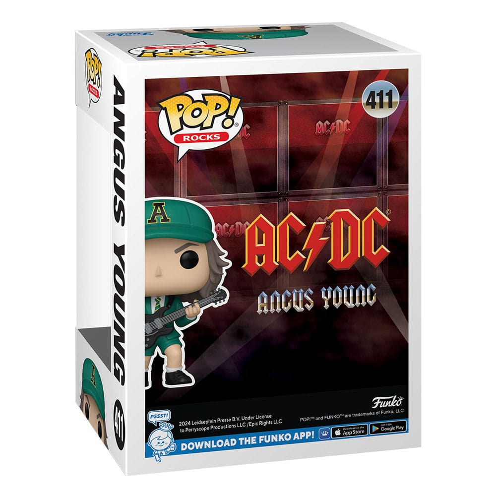 Gli AC/DC POP! Figura in vinile Rocks Angus Young (verde) 9 cm