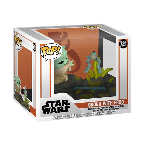 Star Wars POP! Din Grogu w/Frog Deluxe Vinyl Figure 9cm