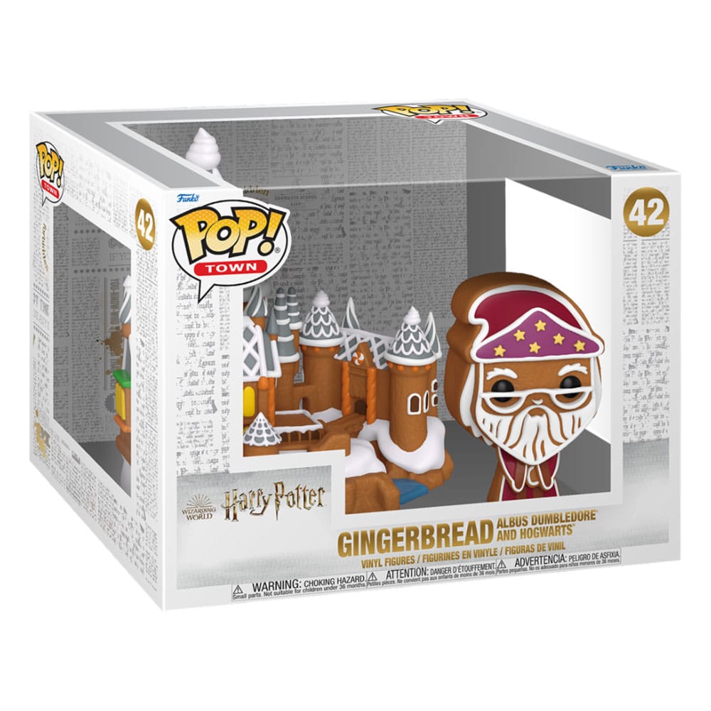 Harry Potter POP! Figura in vinile Town Silente e Hogwarts 9 cm