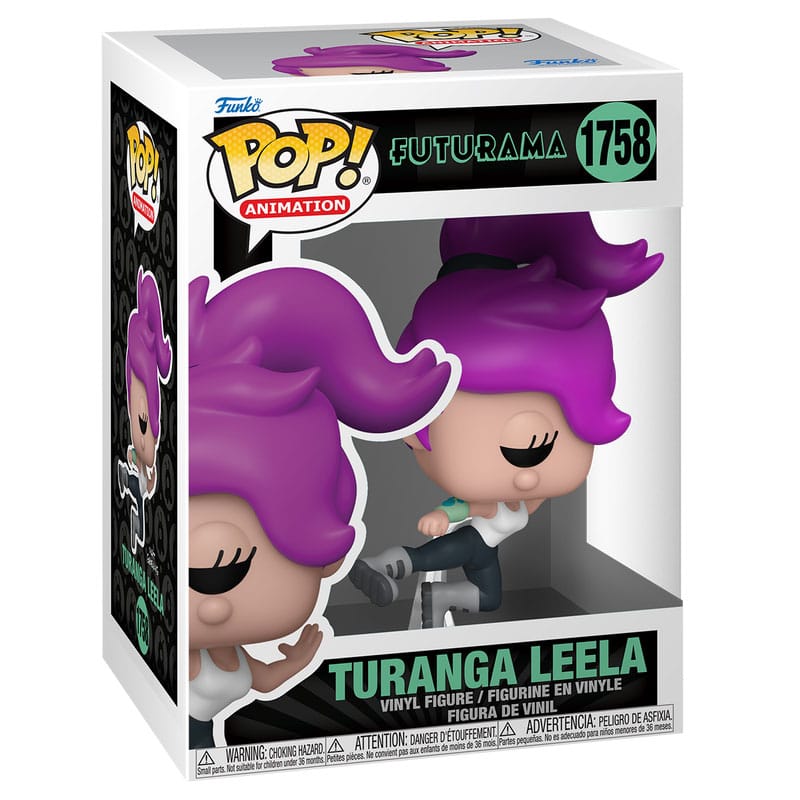 Futurama Pop! Figura in vinile di animazione Turanga Leela 9 cm