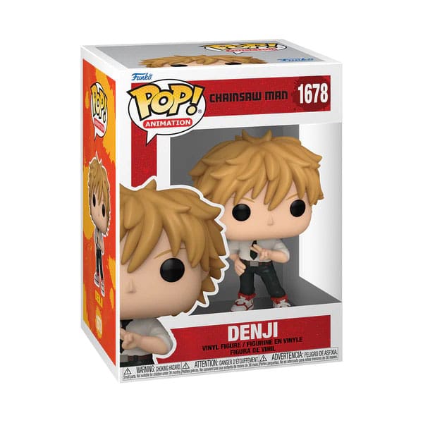 L'uomo con la motosega POP! Figura in vinile di animazione Denji 9 cm