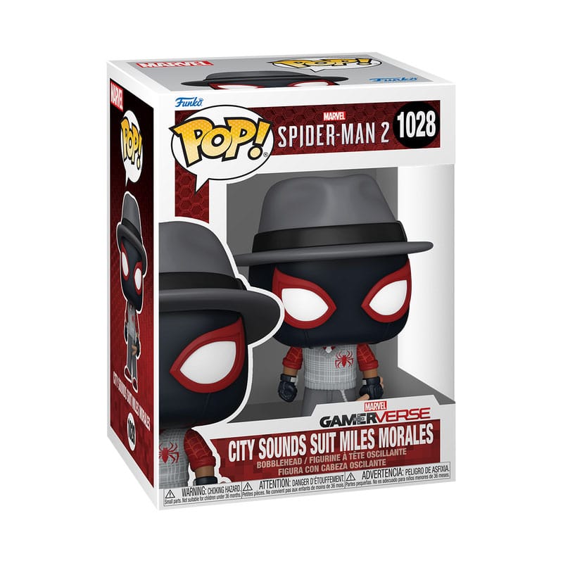 Spiderman 2 POP! Figura in vinile Games City Sounds Miles 9 cm