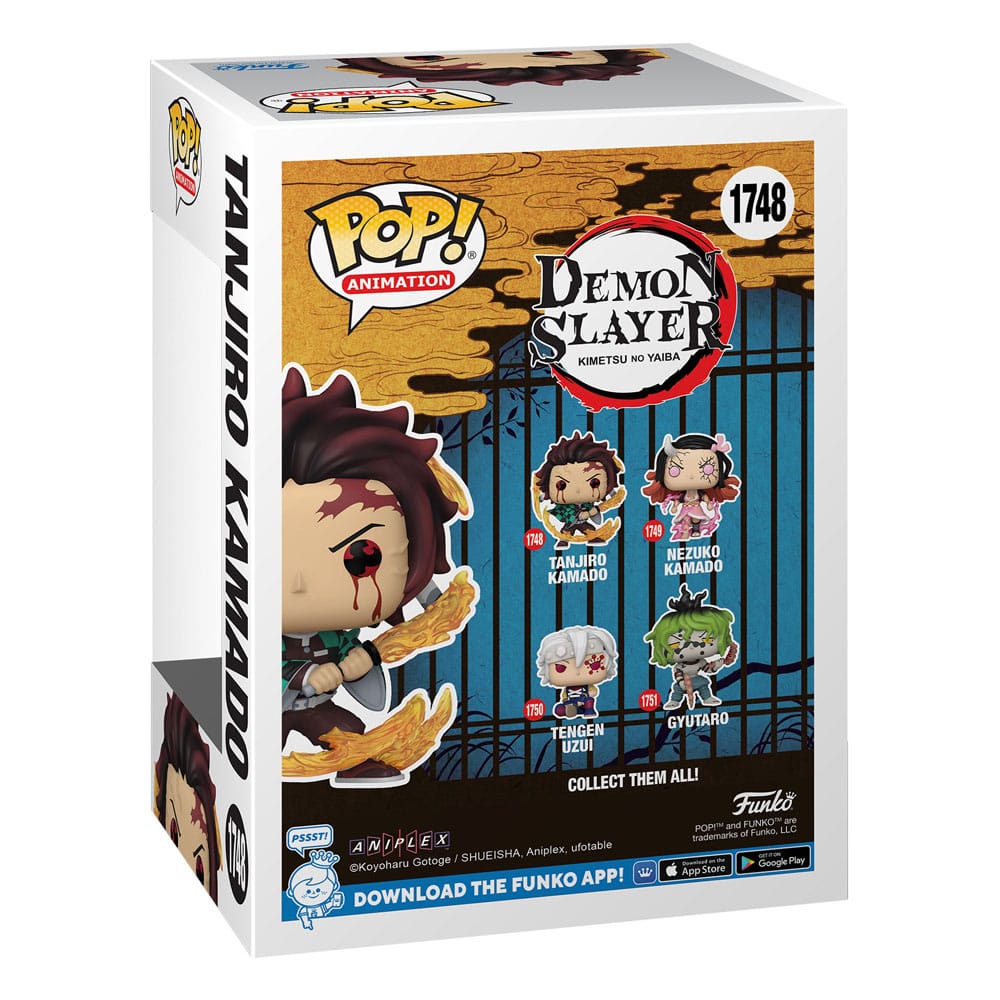 Cacciatore di demoni: Kimetsu no Yaiba POP! Figure in vinile di animazione Tanjiro (Sun Breathing) 9 cm