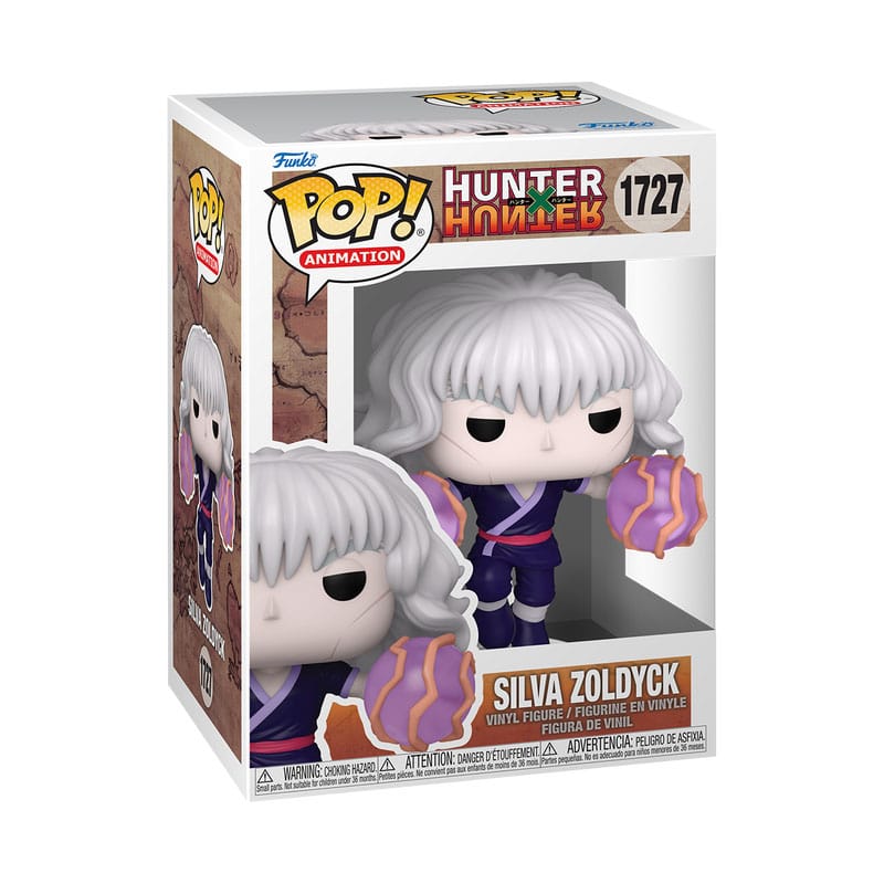 Cacciatore x Cacciatore POP! Figura in vinile di animazione Silva Zoldyck 9 cm