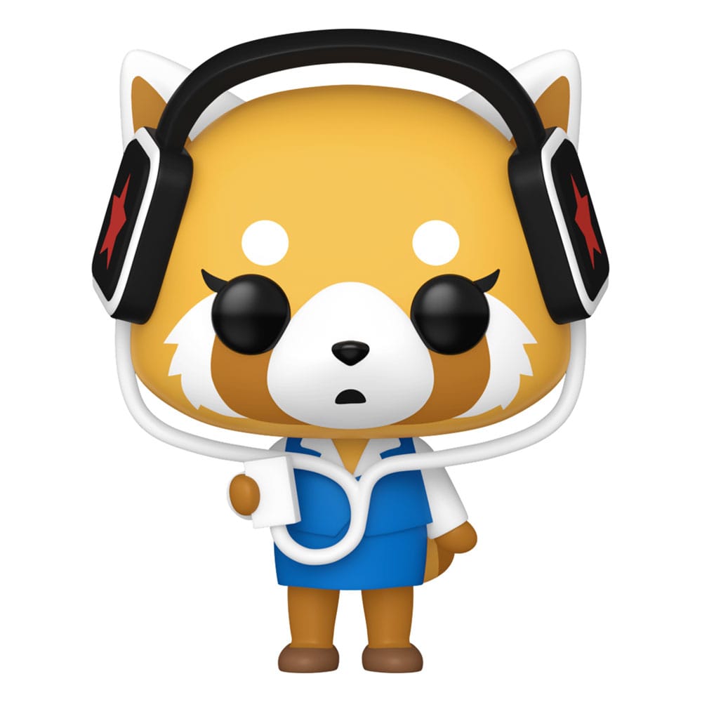 Sanrio POP! Figura in vinile di animazione Aggretsuko con cuffie 9 cm