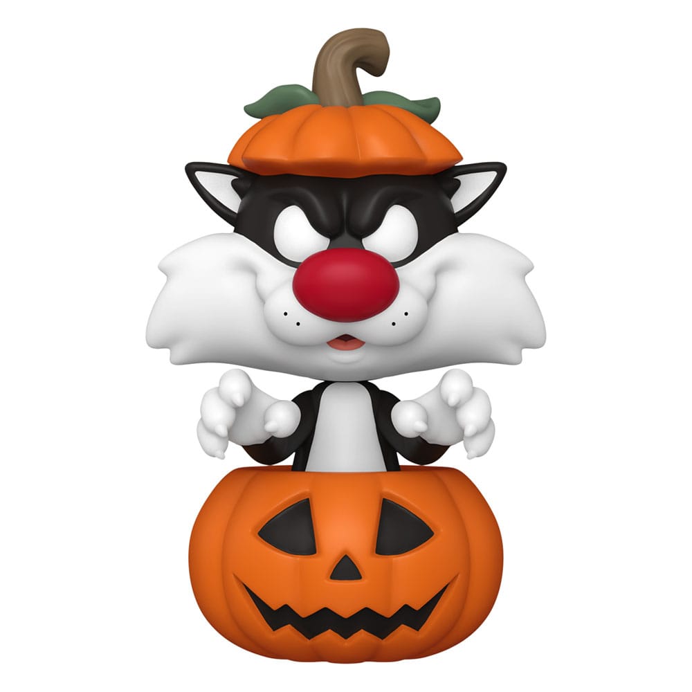 Looney Tunes POP! Figura in vinile televisiva di Halloween Sylvester con zucca 9 cm