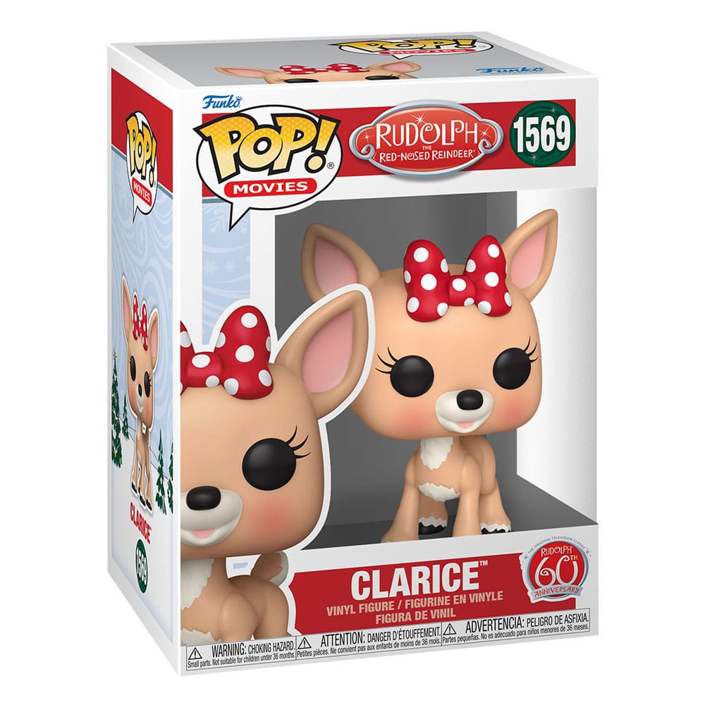 Rudolph la renna dal naso rosso POP! Figura in vinile del film Clarice 9 cm