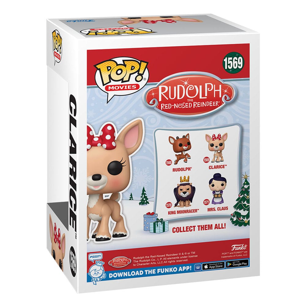 Rudolph la renna dal naso rosso POP! Figura in vinile del film Clarice 9 cm