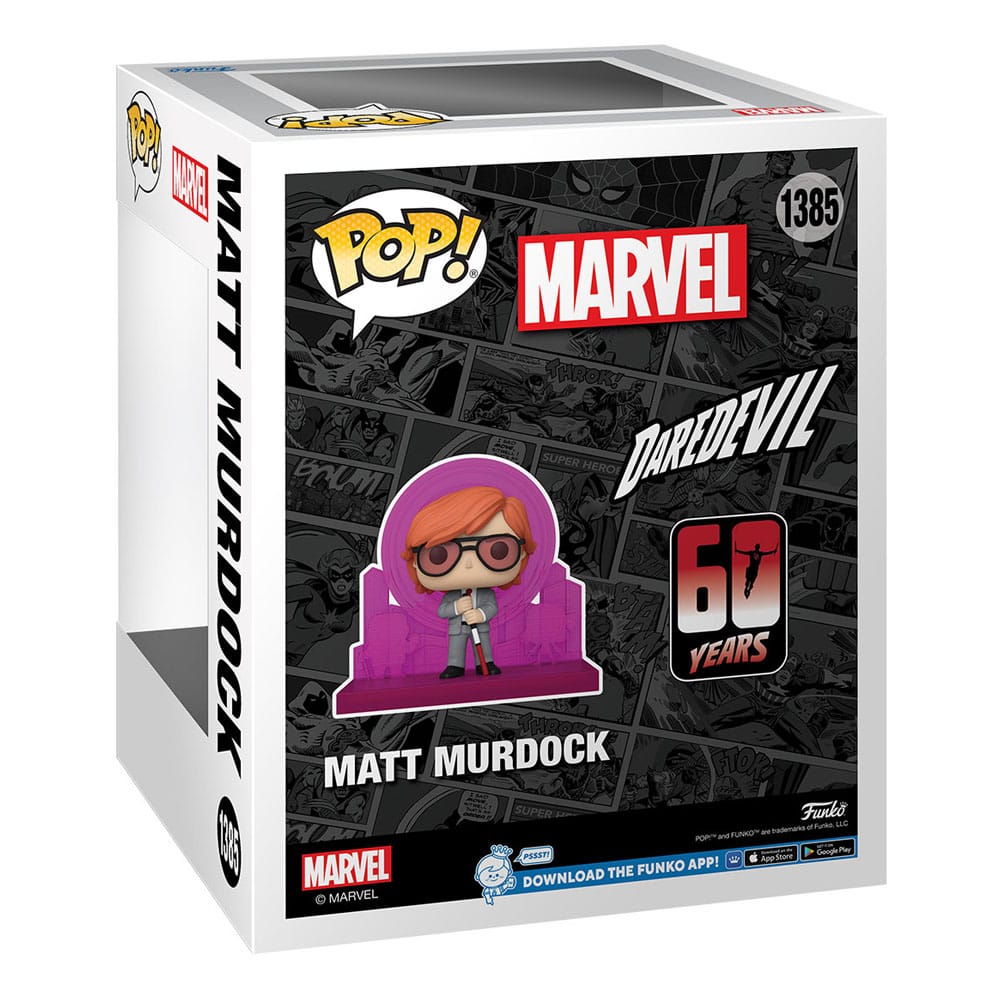 POP! per il 60° anniversario di Daredevil Figura in vinile deluxe Matt Murdock con radar 13 cm