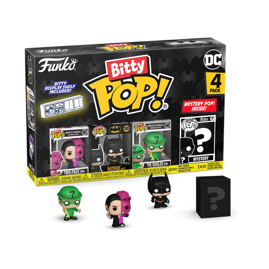 Batman 85th Anniversary Bitty POP! Vinyl Figure 4-Pack Two Sided 2.5 cm
